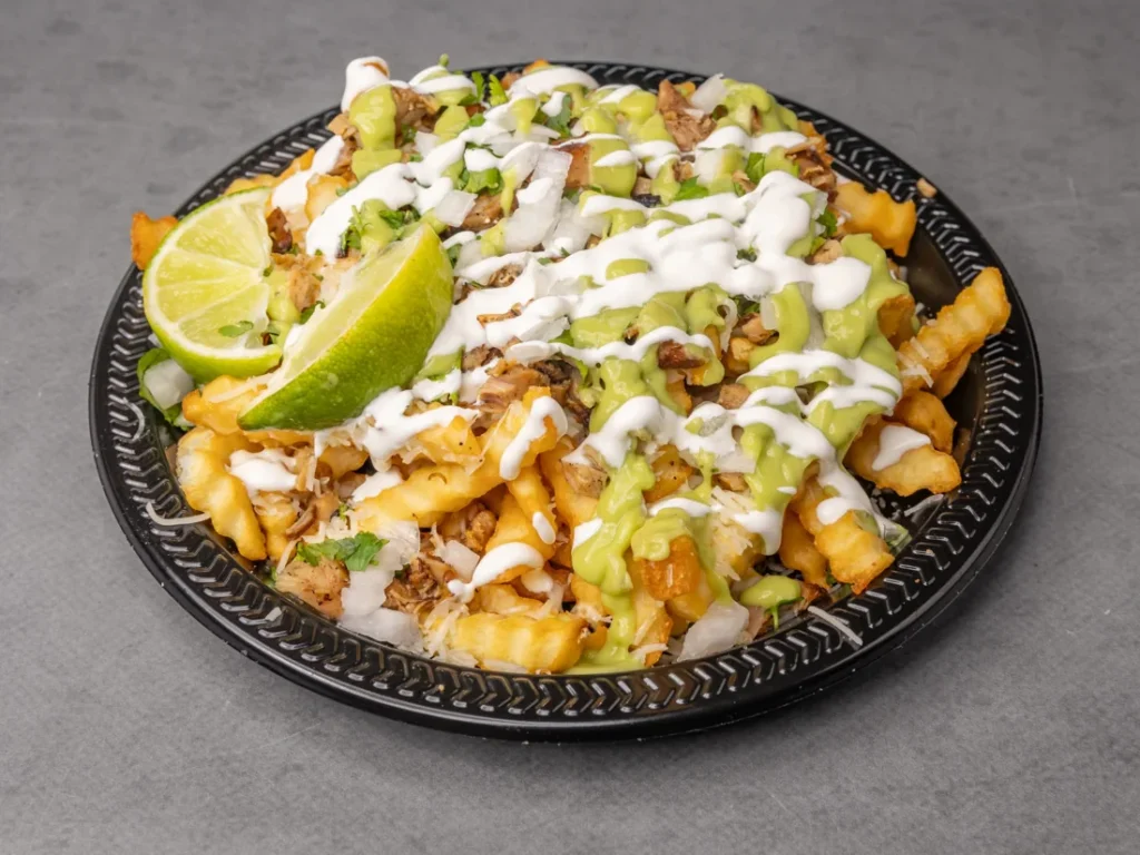 Asada fries at Pio Pico's Tacos in Ontario Ranch