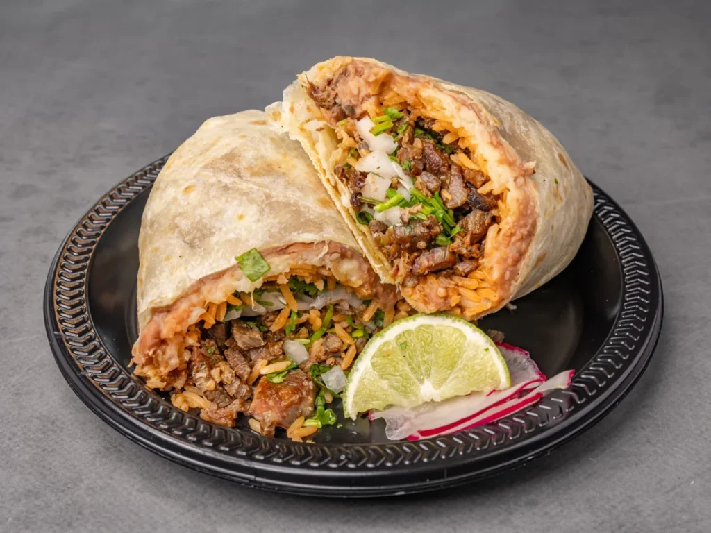 Combination burrito at Pio Pico's Tacos in Ontario Ranch
